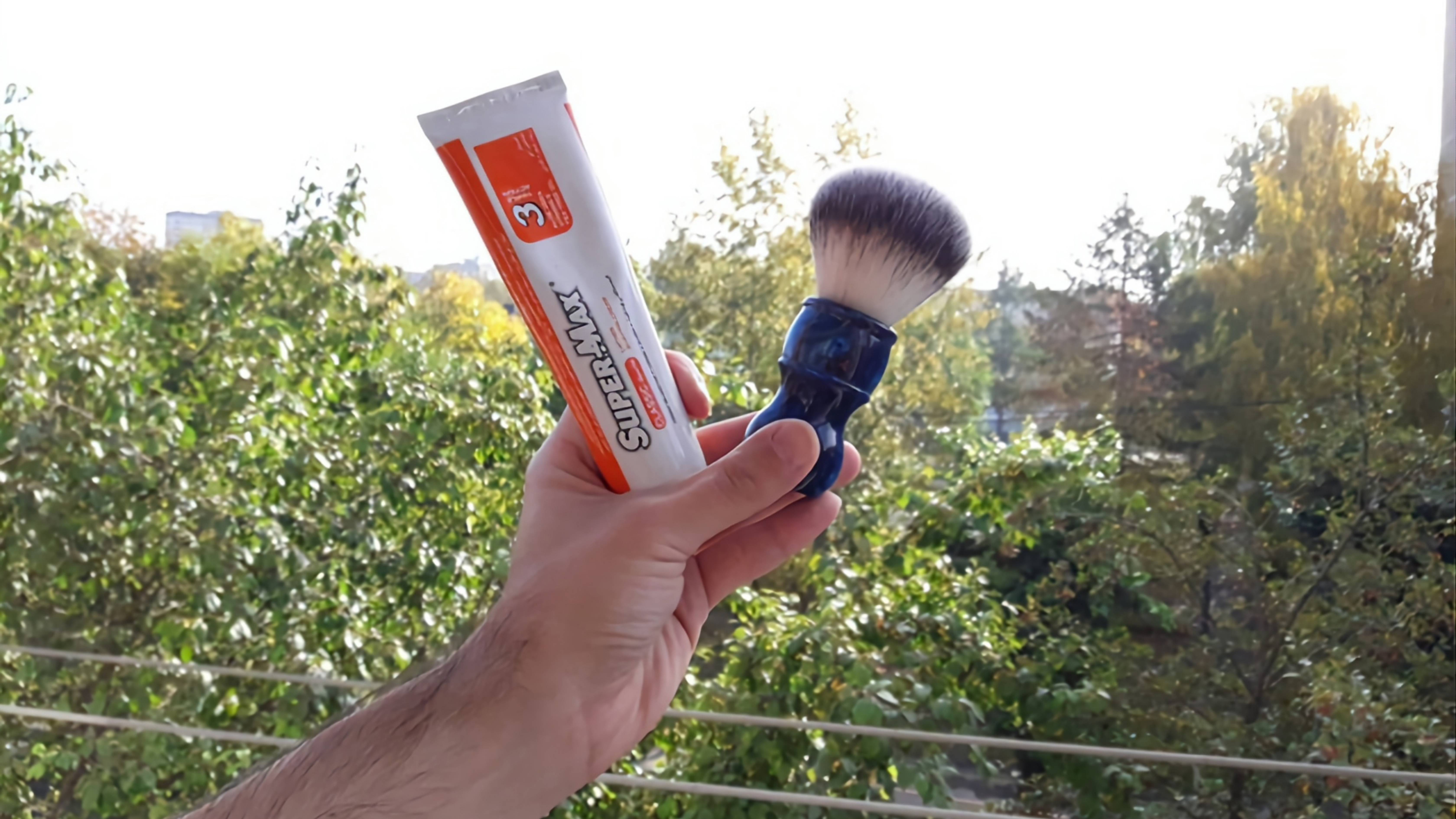Бритье. DScosmetic brush, Super-Max cream, пластиковый Т станок, Treet platinum, Biocura lotion смотреть онлайн