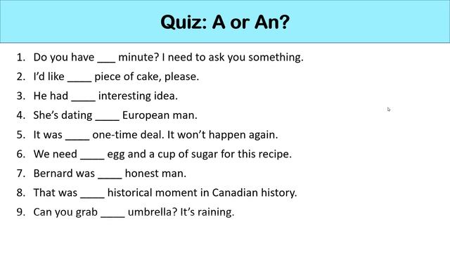 When to Use A or AN: Indefinite Articles | English Grammar for Beginners смотреть онлайн