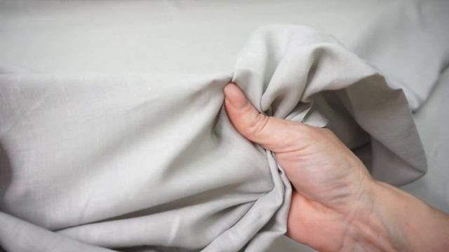 Хлопок лен серый рубашечный FM3966