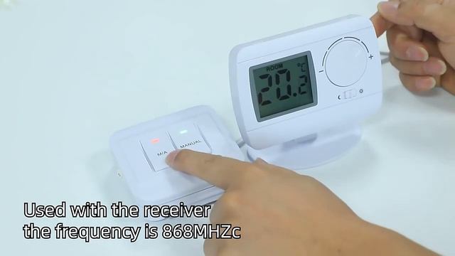 E3RF White ABS 220V Digital Gas Boiler Temperature Controller RF Room Thermostat смотреть онлайн