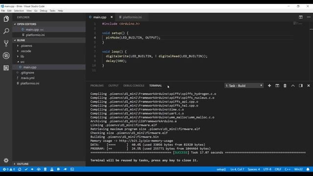 PlatformIO или прощай, Arduino IDE смотреть онлайн
