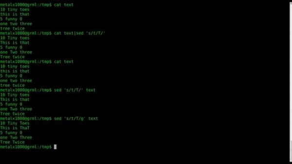 SED - 2013.SED Tutorial Basic Substitution   Linux Shell   BASH
