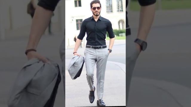 #black shirt# and grey pant# #short# video#short#navy blue pant and black shirt смотреть онлайн