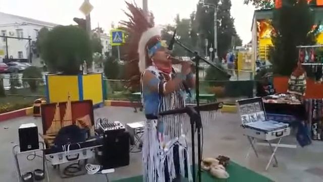Индеец Kury "Danza del sole" - Anapa 2017 смотреть онлайн
