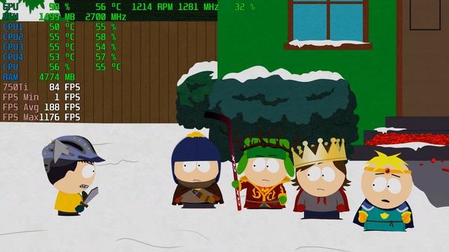 South Park: The Fractured but Whole | GTX 750Ti 2GB + i5-3450 + 8GB RAM смотреть онлайн