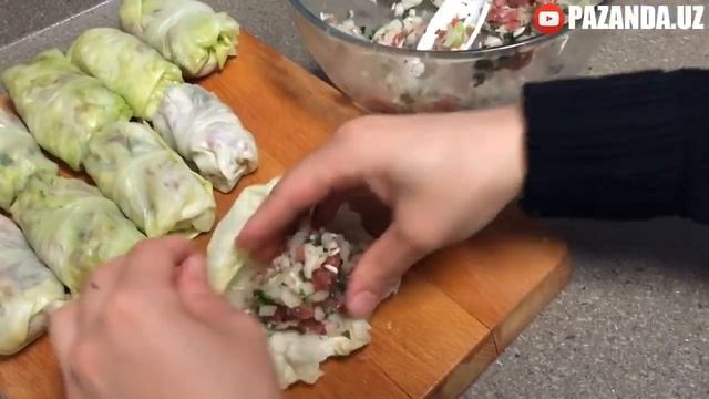 ГОЛУБЦЫ самый вкусный вариант. Eng mazali DO’LMA tayyorlash смотреть онлайн