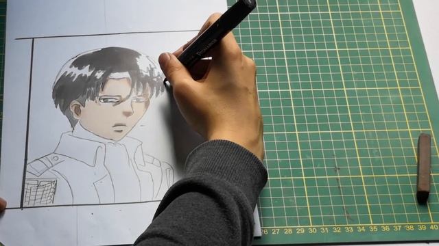 Speed Drawing : Livai From Attack On Titan