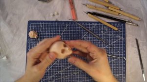 Шарнирная кукла своими руками с нуля часть 6 как лепить голову