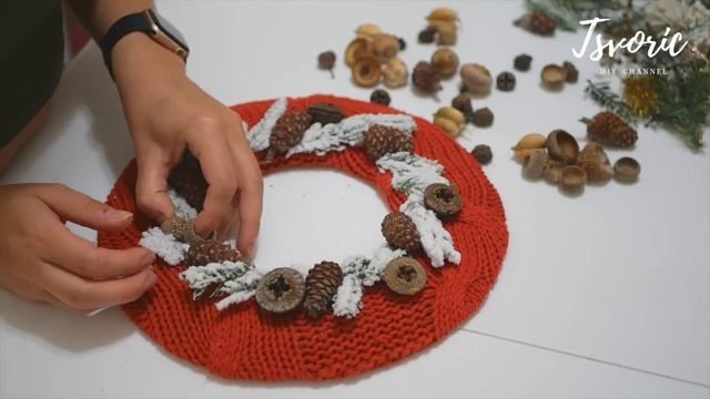 Новогодний декор на дверь / DIY TSVORIC смотреть онлайн