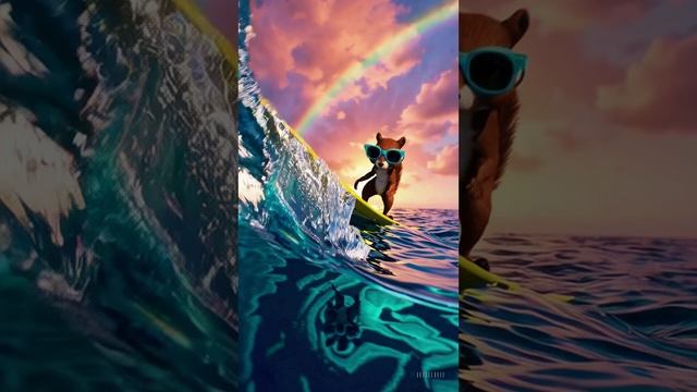 Surfing Squirrel at Sunset | Tropical Adventure смотреть онлайн