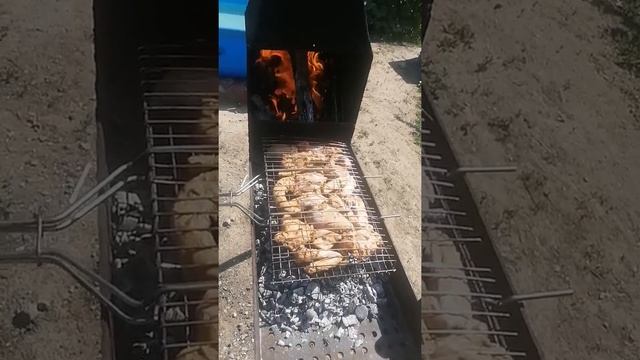 Шашлык из домашней курицы смотреть онлайн
