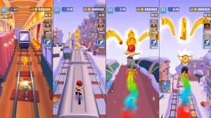 Subway Surfers Рождественская гонка | Мультфильм Бегалки для детей
