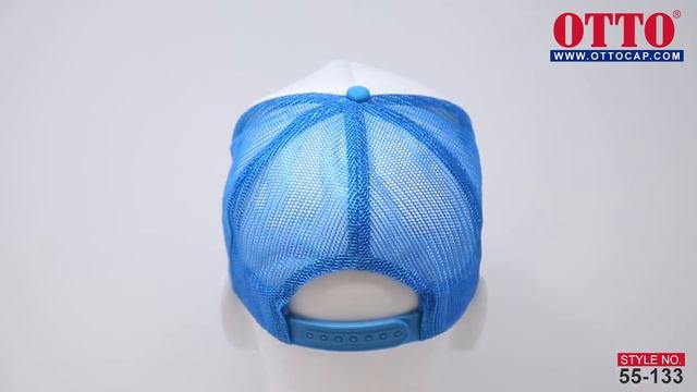 OTTO CAP - Style No. 55-133 Neon 5 Panel High Crown Mesh Back Trucker Hat