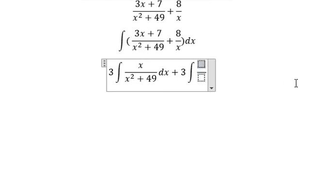 Calculus Help: Integral of (11x^2+7x+392)/(x^3+49x) dx - Integration by partial fractions смотреть онлайн