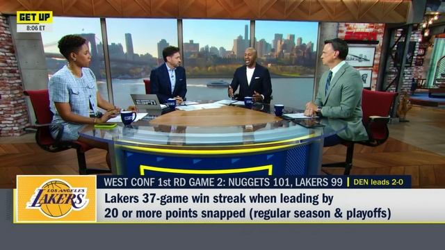 🚨 Lakers vs. Nuggets FULL REACTION 🚨 Jamal Murray WINS Game 2 at the buzzer 💪 | Get Up смотреть онлайн