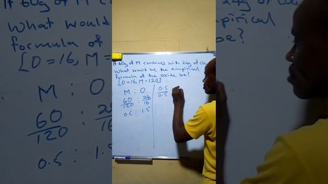 Empirical formula calculation #chemistry #shortsvideo #empiricalformula смотреть онлайн