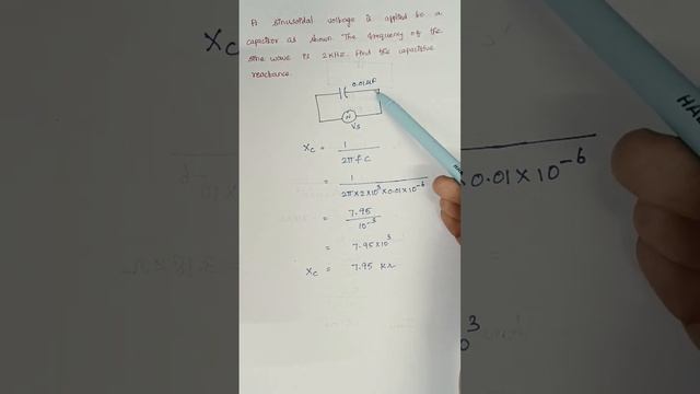 Find the capacitive reactance смотреть онлайн