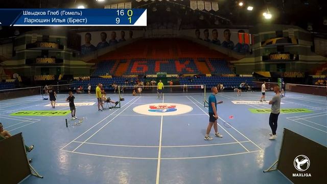 Швыдков Глеб Гомель/Ларюшин Илья Брест/ ФИНАЛ категория MSA одиночный  | БАДМИНТОН