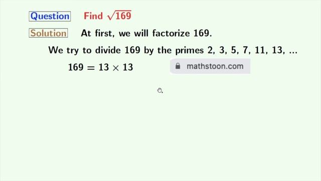 How to Simplify Square root of 169, sqrt(169) | Find Root 169 смотреть онлайн