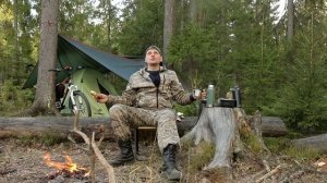 ночевка на живописном пруду / рыбалка и фотоохота