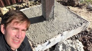 Электрический столб. Планирование участка. Разравниваем участок