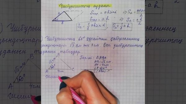 8-сынып. Үшбұрыштың ауданы-1