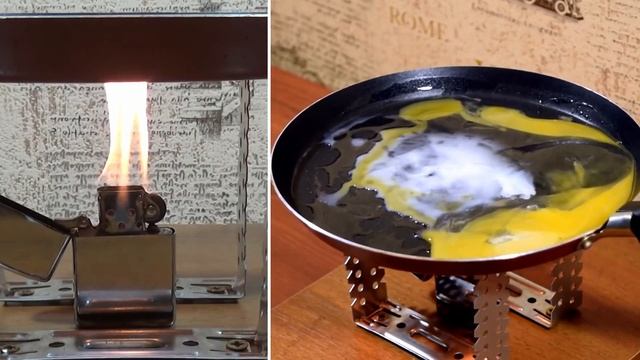 Жарим яичницу на китайской зажигалке типа Zippo смотреть онлайн