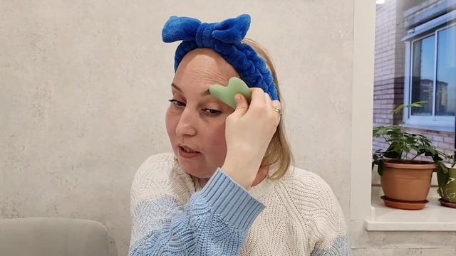 МАССАЖ ЛИЦА с использованием МАСЛА для лица и шеи от ANNY REY О2line со скребком гуаша. смотреть онлайн