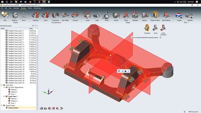 SolidThinking Inspire - Optimization Tutorial смотреть онлайн