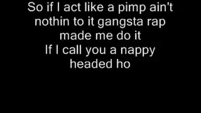 Ice Cube - Gangsta Rap Made Me Do It Lyrics Video смотреть онлайн