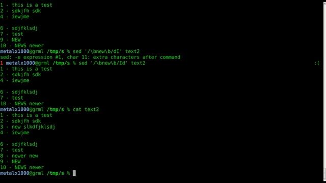 SED - 2013.SED Remove Lines When Match is Found Linux Shell Tutorial BASH Delete Line смотреть онлайн