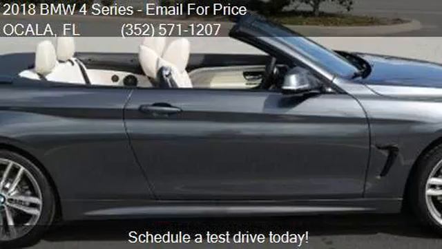 2018 BMW 4 Series 430i 2dr Convertible for sale in OCALA, FL смотреть онлайн