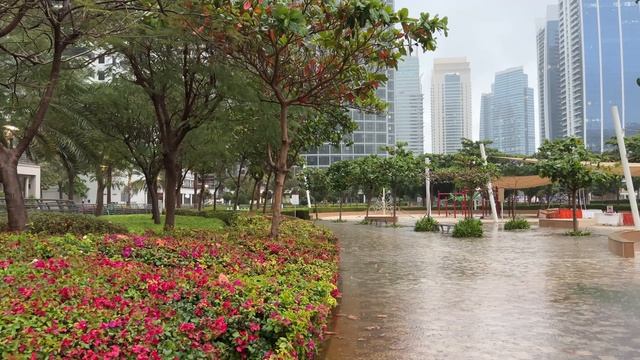 Дубай 🇦🇪 [4К] Пешая прогулка в дождь по Дубаю. смотреть онлайн