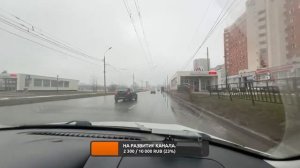 Знакомство с экзаменационным маршрутом. Левый поворот на перекрестке.