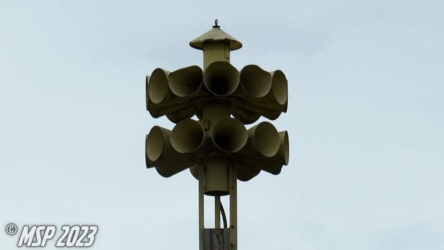 Federal Signal 2T22A Tornado Siren Test | Full Attack | Zearing, IA