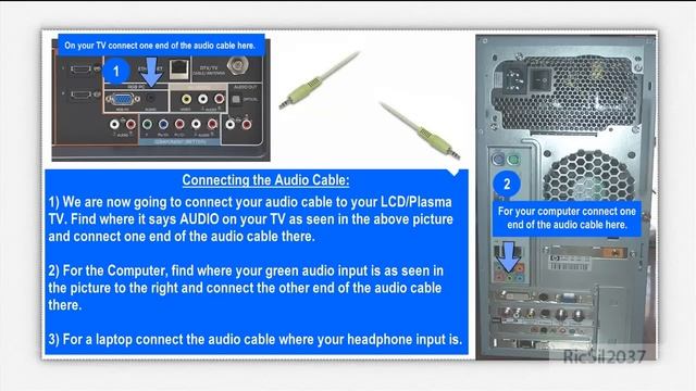 How to connect your computer or laptop to your LCD or Plasma TV смотреть онлайн