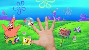 The Finger Family  Sponge Bob Square Pants /Губка Боб  - Family Nursery