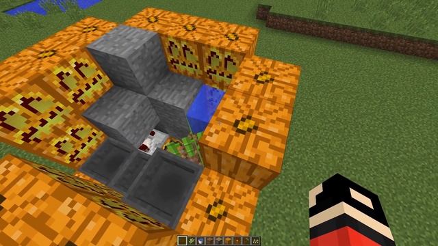 MINECRAFT - COME FARE UNA FARM DI TORTE DI ZUCCA AUTOMATICA A FORMA DI ZUCCA смотреть онлайн