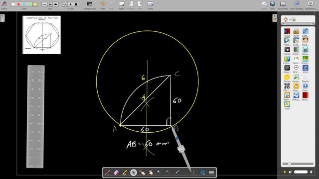 #howto Construct Polygon by general method#square #pentagon#hexagon #engineeringdrawing#engineering смотреть онлайн