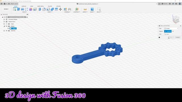 3D Design & Printer | Make The Hand Of Bubble Machine With Fusion 360 смотреть онлайн