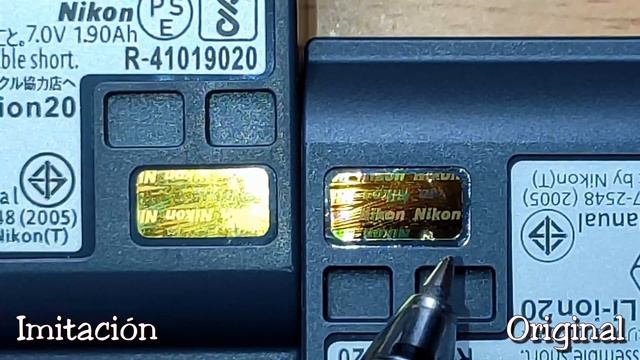 Batería Nikon en-el 15b Original vs Imitación. смотреть онлайн