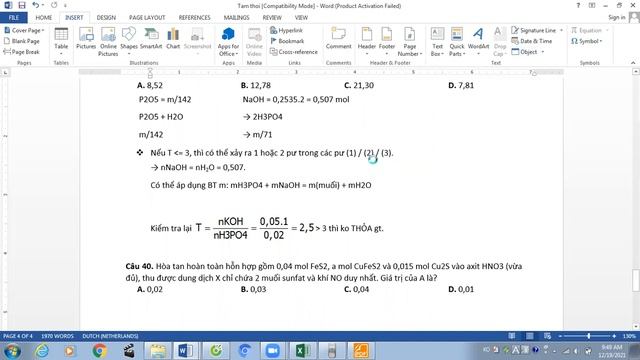 Cho m gam P2O5 tác dụng với 253,5 ml dung dịch NaOH 2M, sau phản ứng hoàn toàn, thu được X. смотреть онлайн
