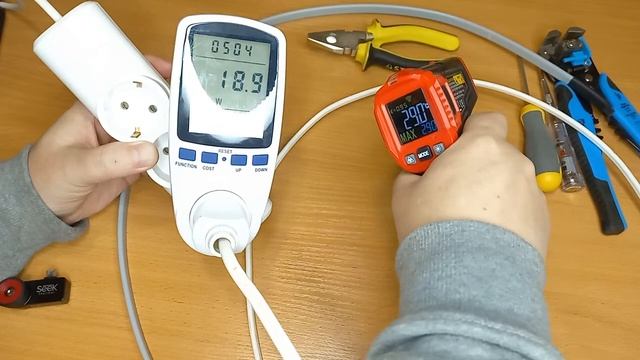 Как работает греющий кабель.Тестируем нагрев греющего саморегулирующего кабеля через тепловизор смотреть онлайн