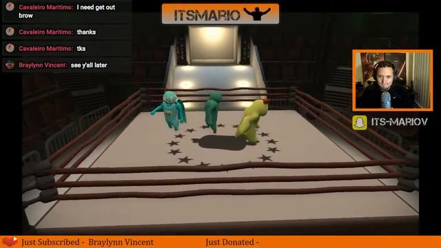 Jelly Monsters Fighting!!! | Mario Plays - Gang Beasts смотреть онлайн