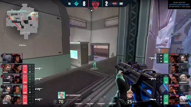 VALORANT Last Chance Qualifier: Fase de Grupos | INFINITY x Havan Liberty (Mapa 2) смотреть онлайн
