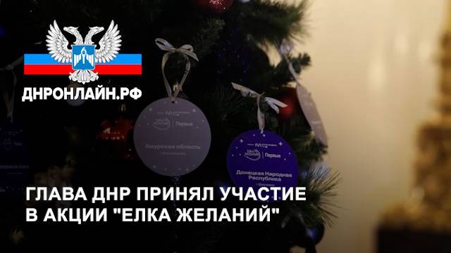 Глава ДНР принял участие в акции Елка желаний смотреть онлайн