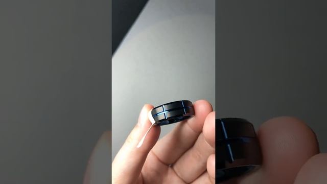 Black & Blue Plated Genuine Tungsten Carbide Rings