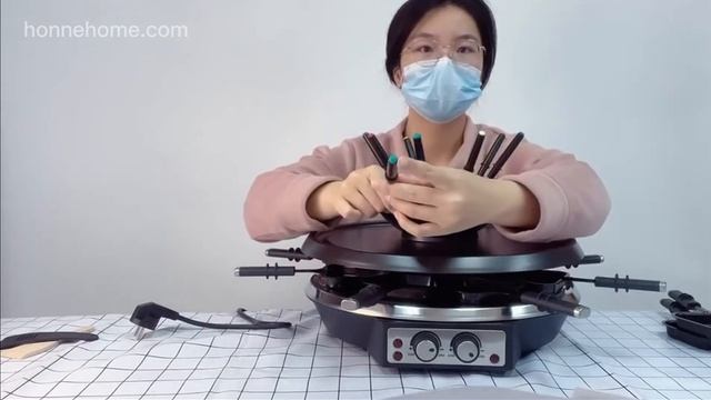 2 in 1 Raclette Grill & Fondue Pot stronger power and high quality смотреть онлайн