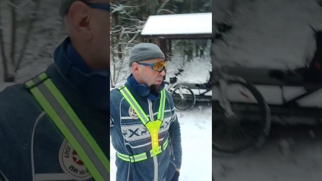 Зимняя катка на велосипеде! Помогает от всех болезней! #кардио #реабилитация #велосипед #motivation