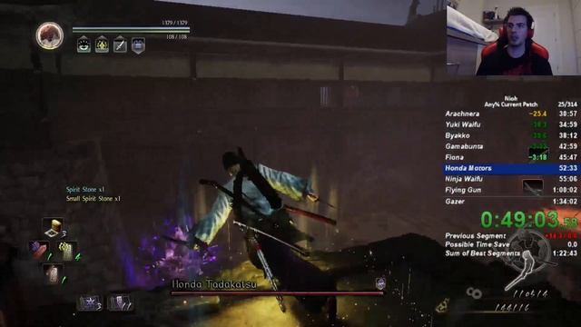 Nioh Any% Current Patch (1.20) Speedrun in 1:31:37 RTA смотреть онлайн